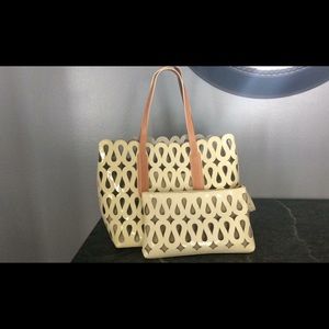 Sondra Roberts Laser Cut Tote